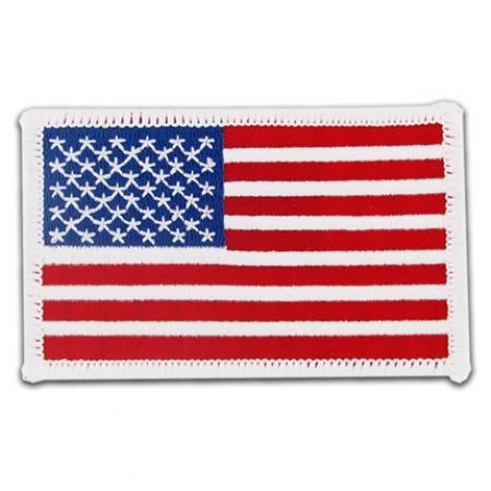Patch - USA Flag White