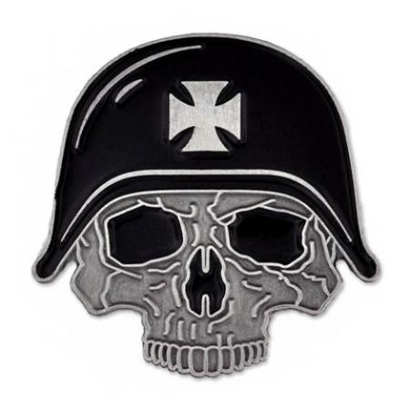 Biker Skull with Helmet Pin 