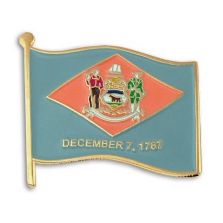 Delaware State Flag Pin 