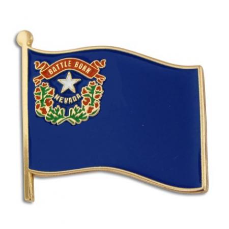 Nevada State Flag Pin