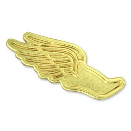 Gold Wing Shoe Chenille Pin 