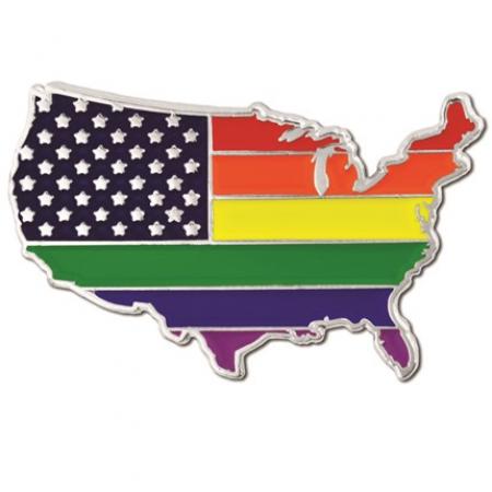 Gay Pride USA Pin