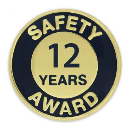 Safety Award Pin - 12 Years 
