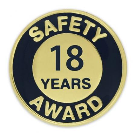 Safety Award Pin - 18 Years 