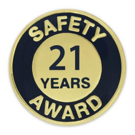 Safety Award Pin - 21 Years 