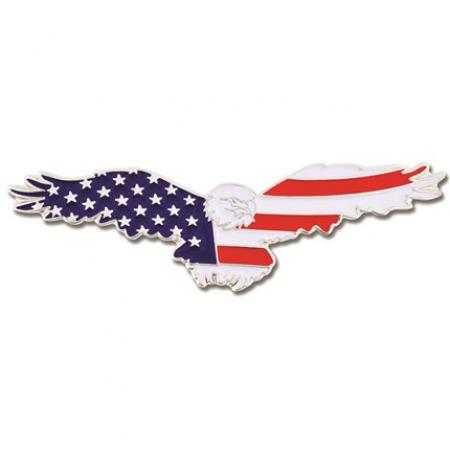 Patriotic Soaring Eagle Pin