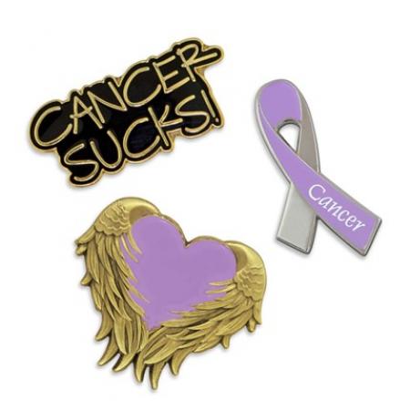 Cancer Awareness 3-Pin Set
