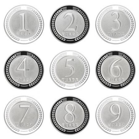 Years of Service Pin - 1-9 Years 