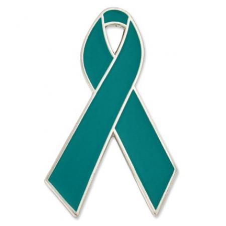 Teal Ribbon Pin