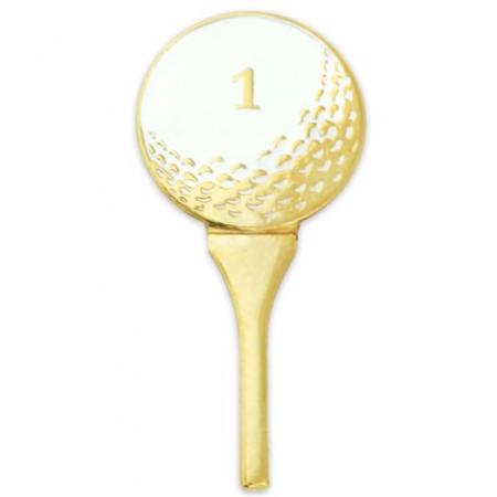 Golf Ball and Tee Pin