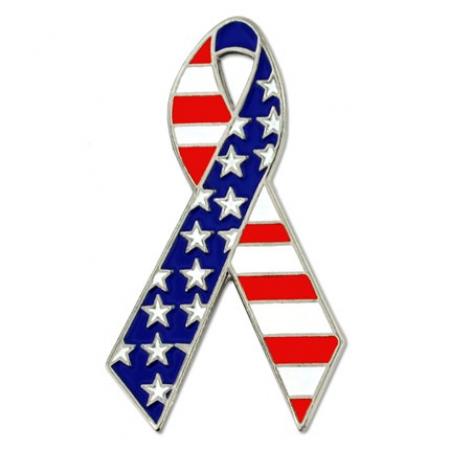Stars & Stripes Ribbon Pin