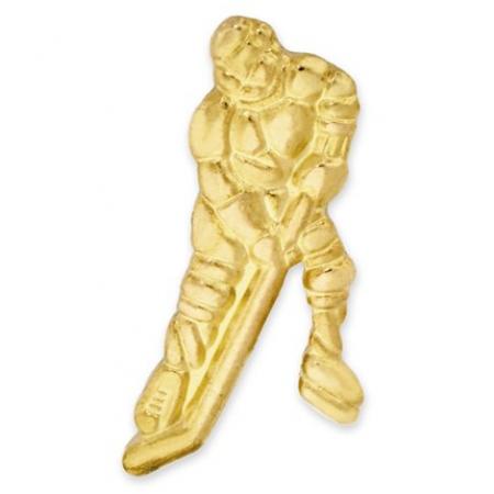 Gold Hockey Chenille Pin 
