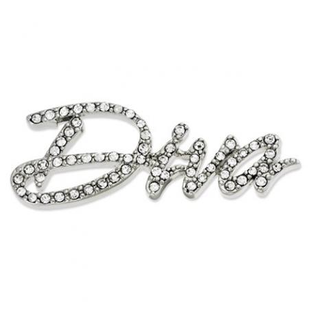 Rhinestone DIVA Pin
