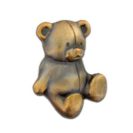 Teddy Bear Pin - Antique Gold