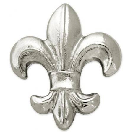 Silver Fleur-de-lis Lapel Pin