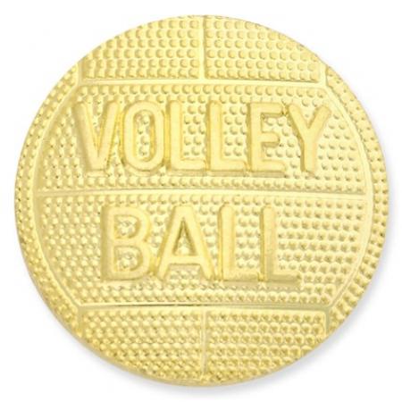 Gold Volleyball Chenille Pin 