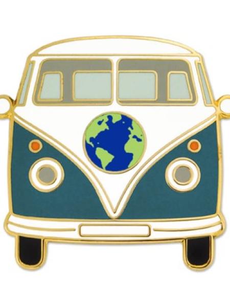 World Hippie Bus Lapel Pin