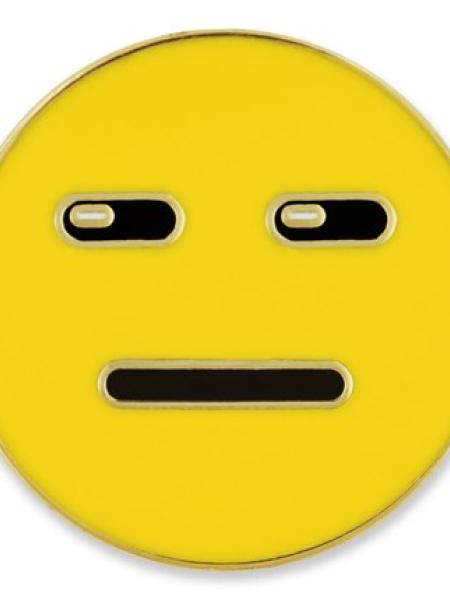 Expressionless Emoji Pin