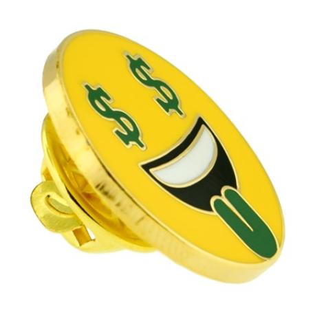     Money Face Emoji Pin