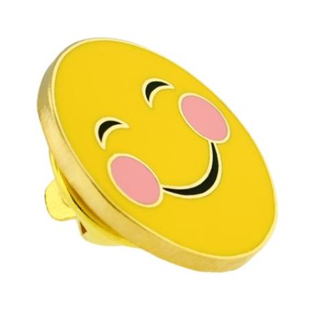     Smiling Cheeks Emoji Pin
