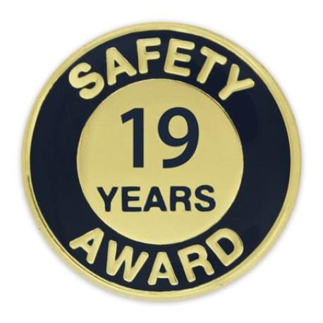     Safety Award Pin - 19 Years