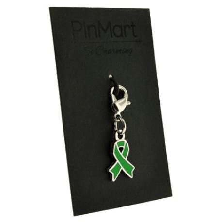     Green Awareness Ribbon Charm