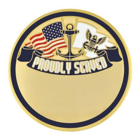     Navy Veteran Coin - Engravable