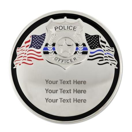     Thin Blue Line Coin - Engravable
