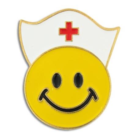     Smiley Face Nurse Pin