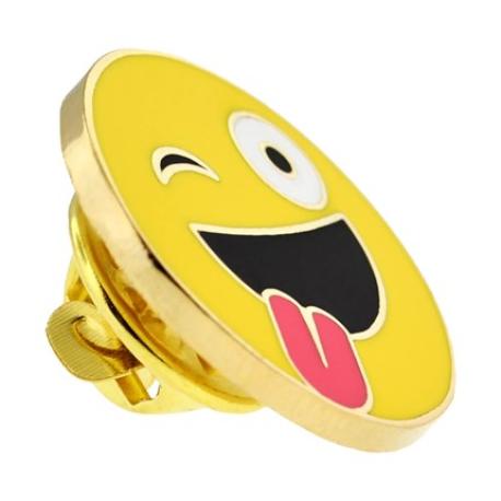     Silly Face Emoji Pin