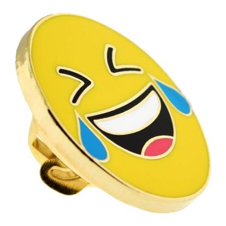     Crying Laughing Emoji Pin