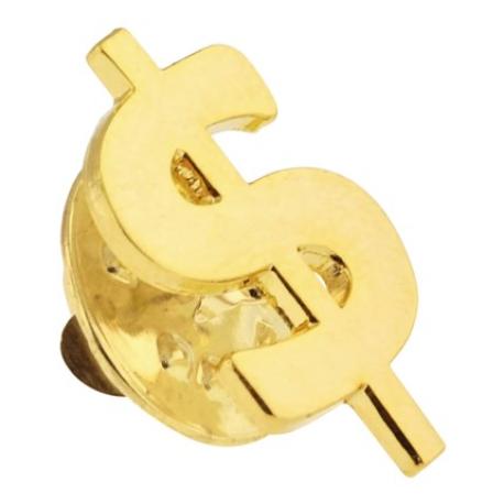     Dollar Sign Pin ($)