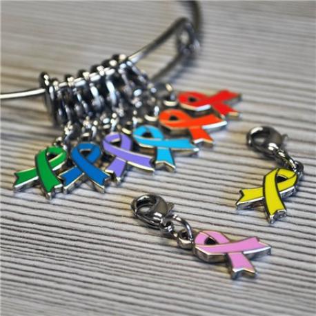     Yellow Awareness Ribbon Charm